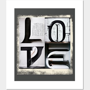 Letter Abstract - Love Posters and Art